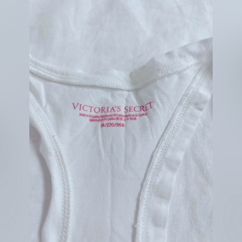 NEW 🛍️  Victoria’s Secret VS PINK Gray Off Shoulder Sweater & Tank Top Medium M - Picture 5 of 5